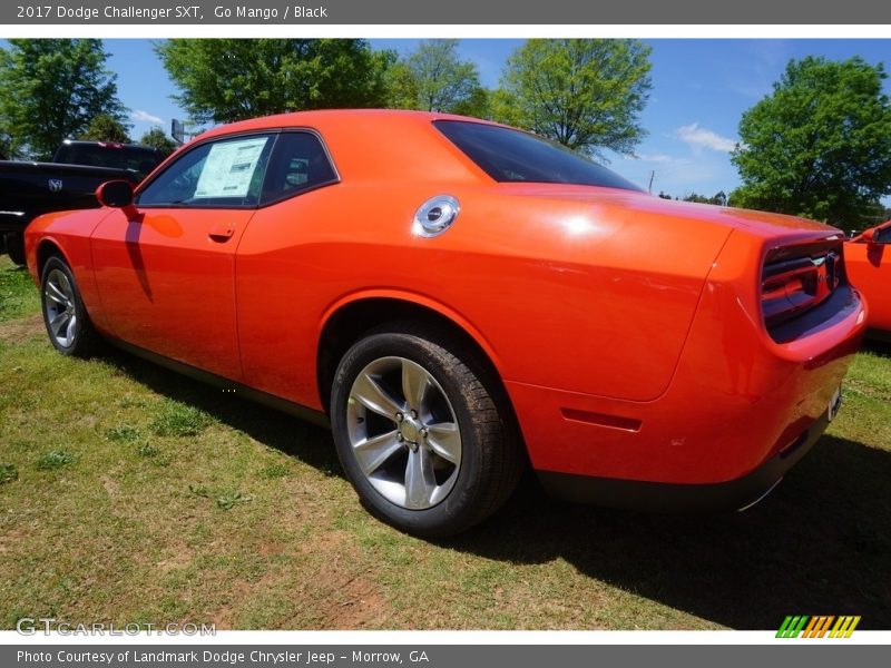 Go Mango / Black 2017 Dodge Challenger SXT