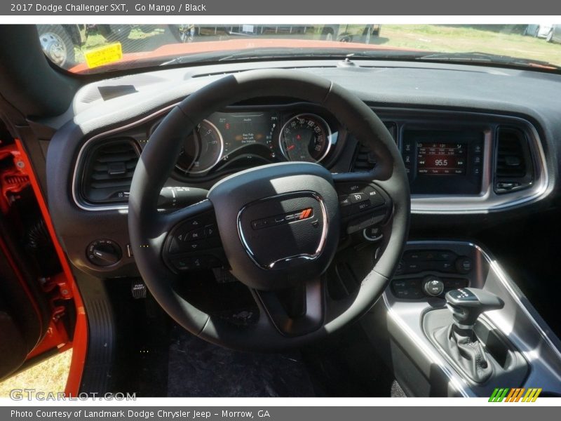 Go Mango / Black 2017 Dodge Challenger SXT