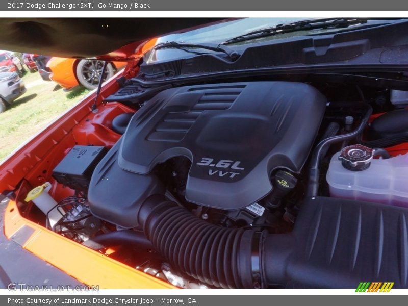 Go Mango / Black 2017 Dodge Challenger SXT