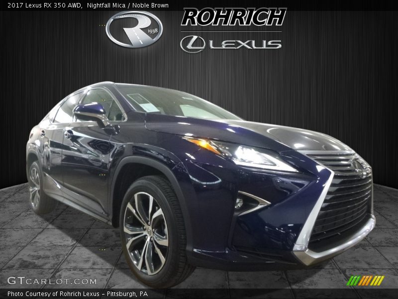 Nightfall Mica / Noble Brown 2017 Lexus RX 350 AWD