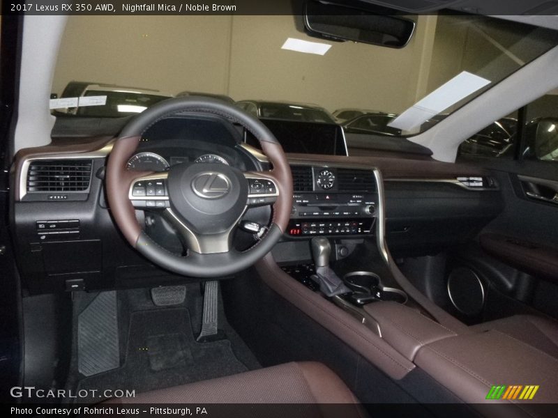 Nightfall Mica / Noble Brown 2017 Lexus RX 350 AWD