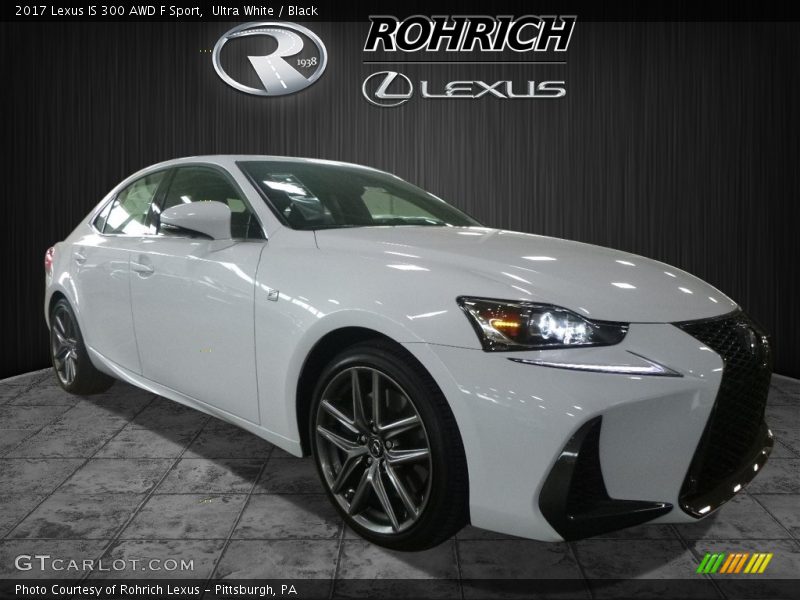 Ultra White / Black 2017 Lexus IS 300 AWD F Sport
