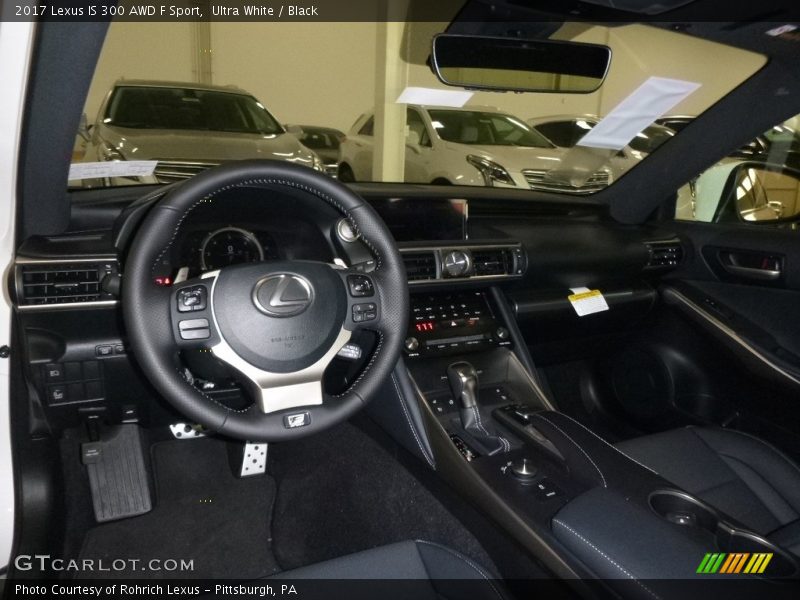 Ultra White / Black 2017 Lexus IS 300 AWD F Sport