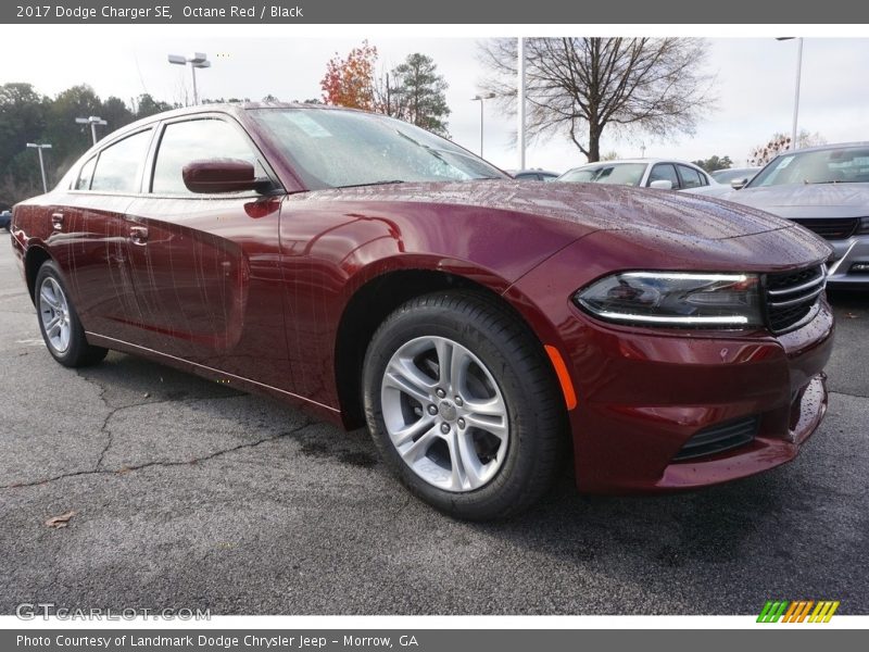 Octane Red / Black 2017 Dodge Charger SE