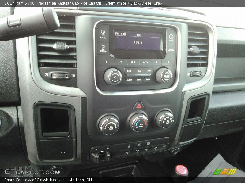 Bright White / Black/Diesel Gray 2017 Ram 5500 Tradesman Regular Cab 4x4 Chassis