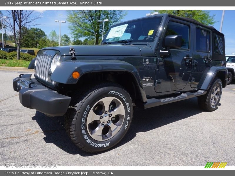 Rhino / Black 2017 Jeep Wrangler Unlimited Sahara 4x4