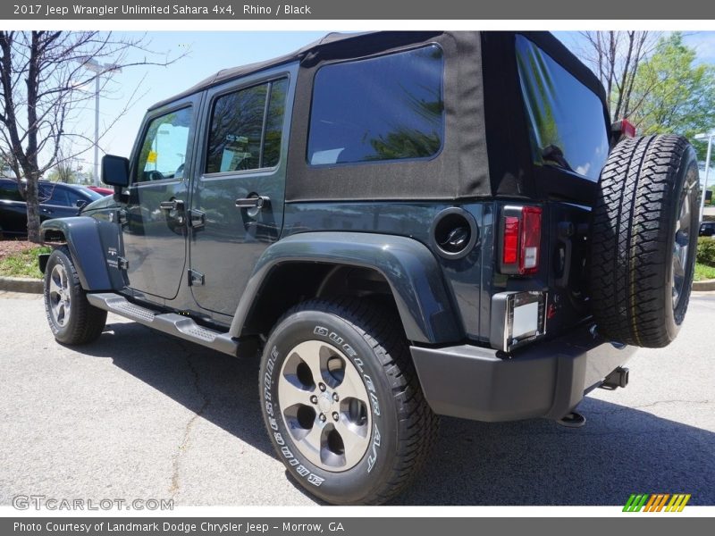 Rhino / Black 2017 Jeep Wrangler Unlimited Sahara 4x4