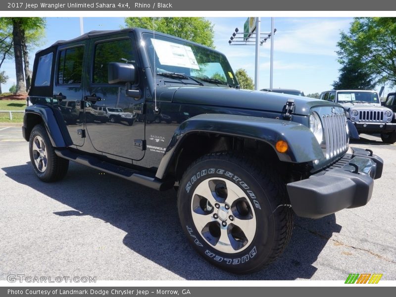 Rhino / Black 2017 Jeep Wrangler Unlimited Sahara 4x4