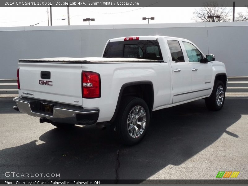 Summit White / Cocoa/Dune 2014 GMC Sierra 1500 SLT Double Cab 4x4