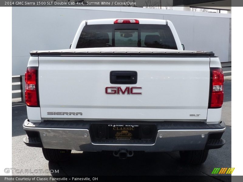 Summit White / Cocoa/Dune 2014 GMC Sierra 1500 SLT Double Cab 4x4