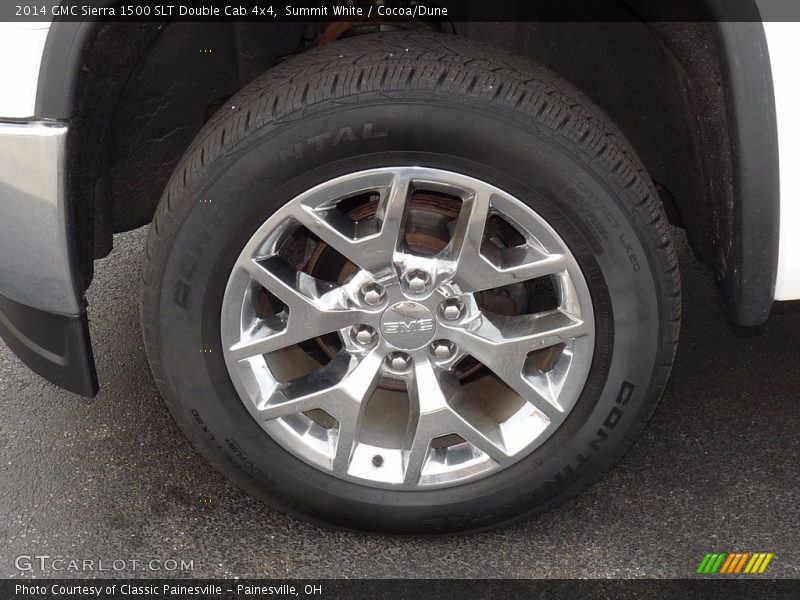 Summit White / Cocoa/Dune 2014 GMC Sierra 1500 SLT Double Cab 4x4