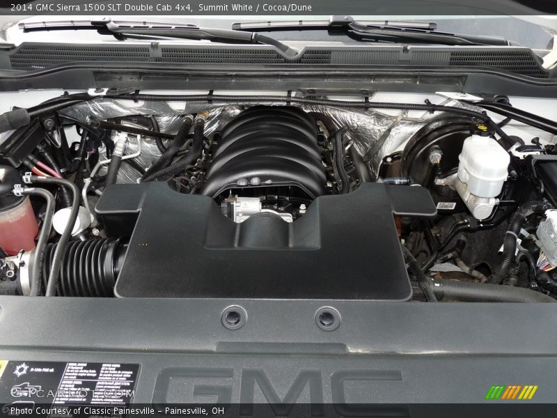 Summit White / Cocoa/Dune 2014 GMC Sierra 1500 SLT Double Cab 4x4