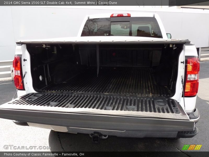 Summit White / Cocoa/Dune 2014 GMC Sierra 1500 SLT Double Cab 4x4