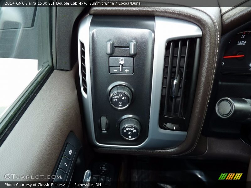 Summit White / Cocoa/Dune 2014 GMC Sierra 1500 SLT Double Cab 4x4