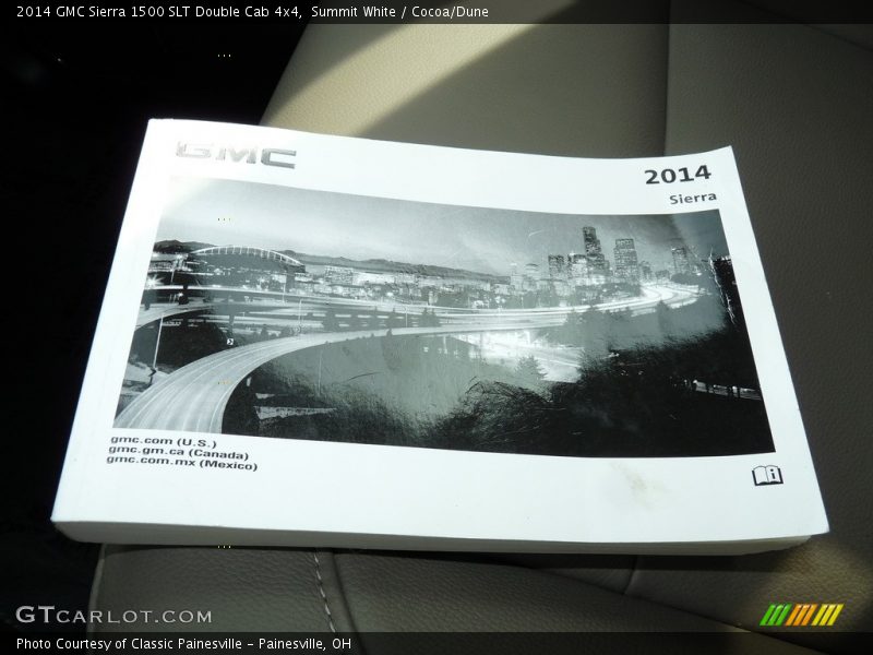 Summit White / Cocoa/Dune 2014 GMC Sierra 1500 SLT Double Cab 4x4