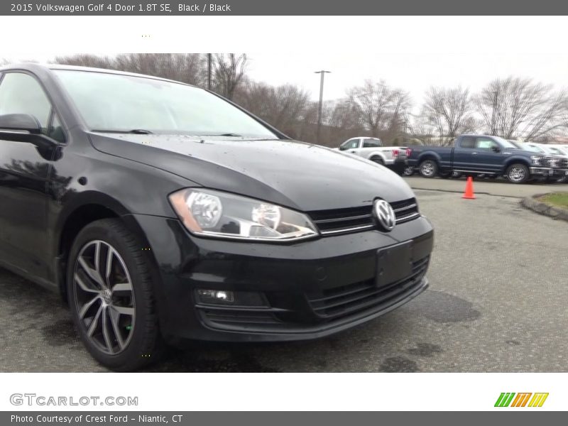 Black / Black 2015 Volkswagen Golf 4 Door 1.8T SE