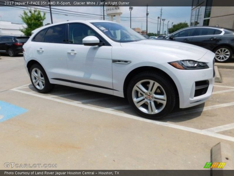Glacier White / Jet w/Light Oyster 2017 Jaguar F-PACE 35t AWD R-Sport