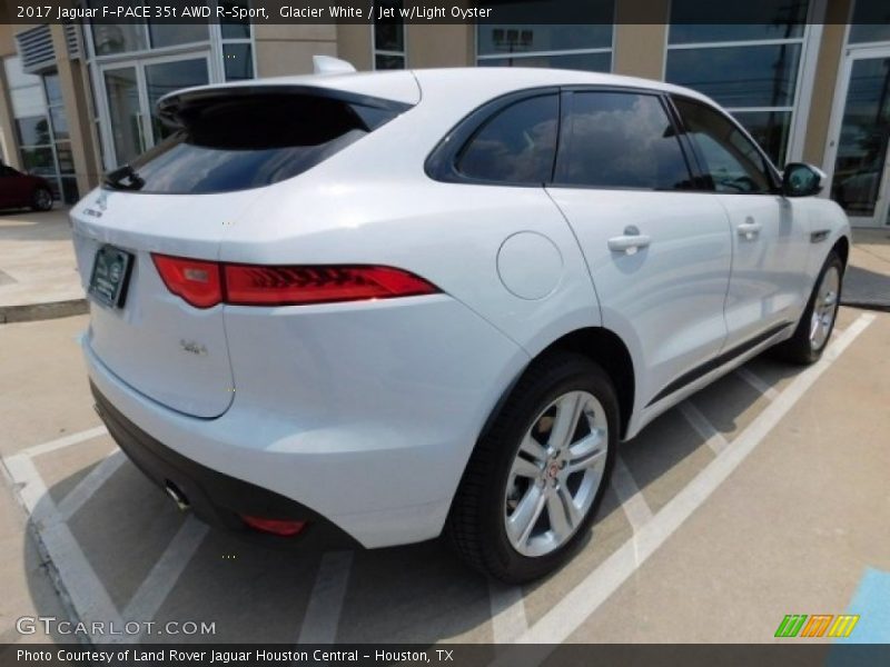 Glacier White / Jet w/Light Oyster 2017 Jaguar F-PACE 35t AWD R-Sport