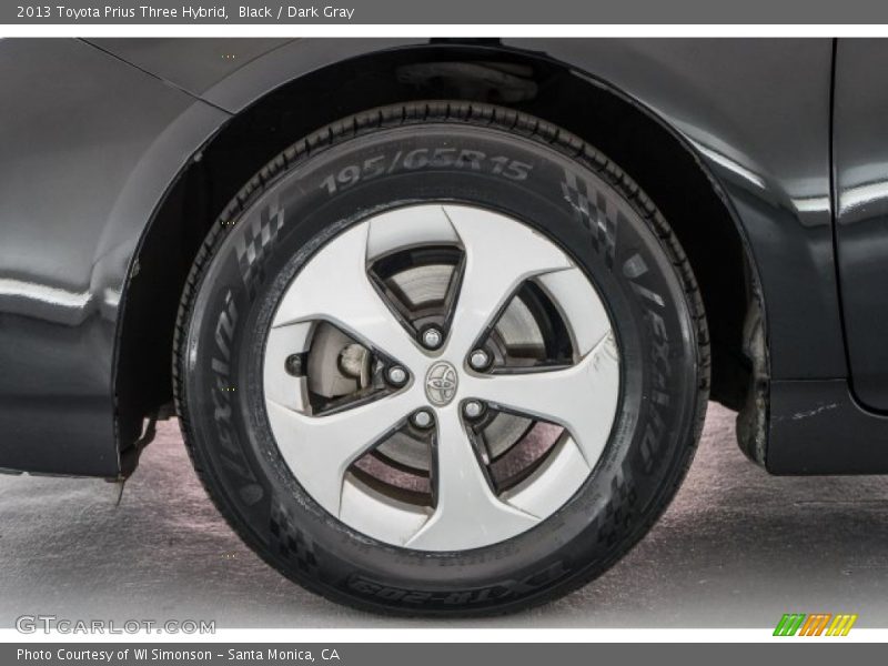 Black / Dark Gray 2013 Toyota Prius Three Hybrid