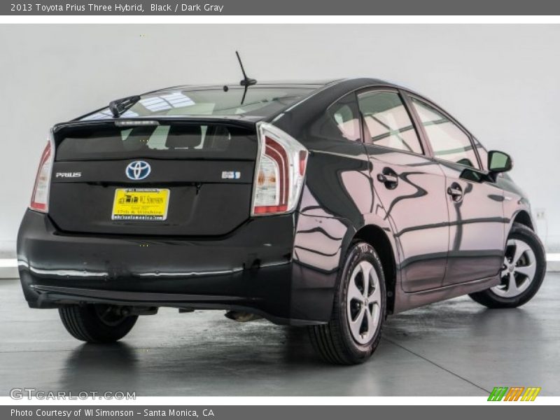 Black / Dark Gray 2013 Toyota Prius Three Hybrid