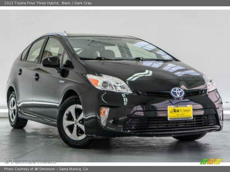 Black / Dark Gray 2013 Toyota Prius Three Hybrid