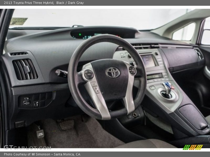 Black / Dark Gray 2013 Toyota Prius Three Hybrid
