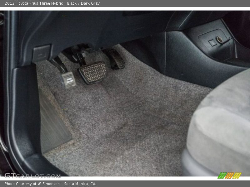Black / Dark Gray 2013 Toyota Prius Three Hybrid