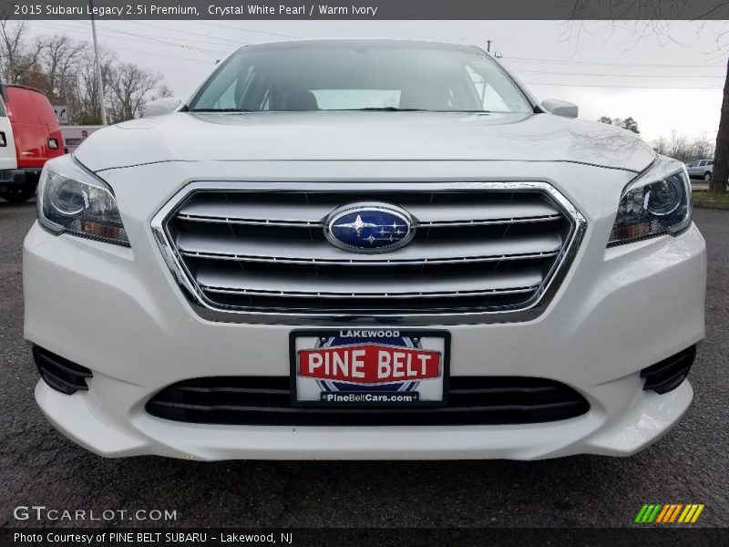 Crystal White Pearl / Warm Ivory 2015 Subaru Legacy 2.5i Premium