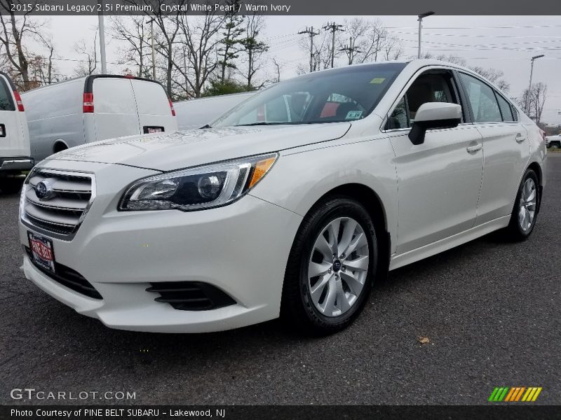 Crystal White Pearl / Warm Ivory 2015 Subaru Legacy 2.5i Premium