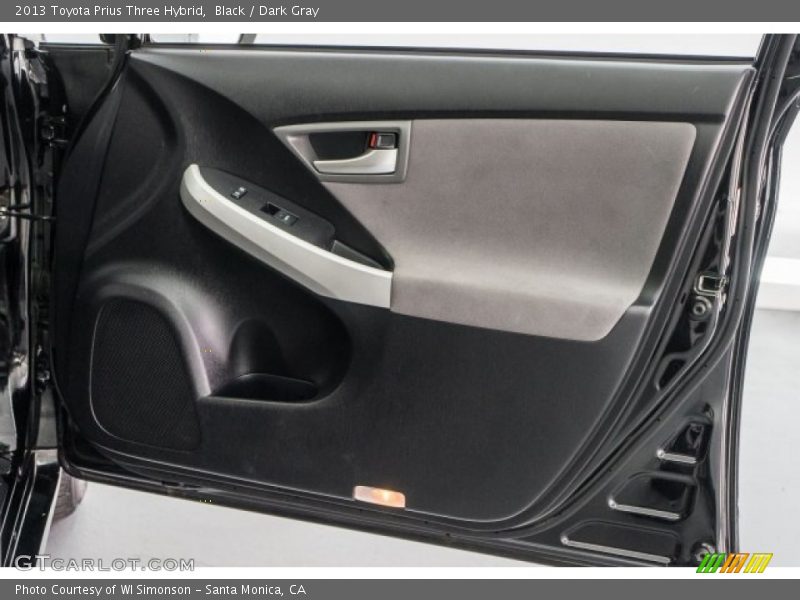 Black / Dark Gray 2013 Toyota Prius Three Hybrid