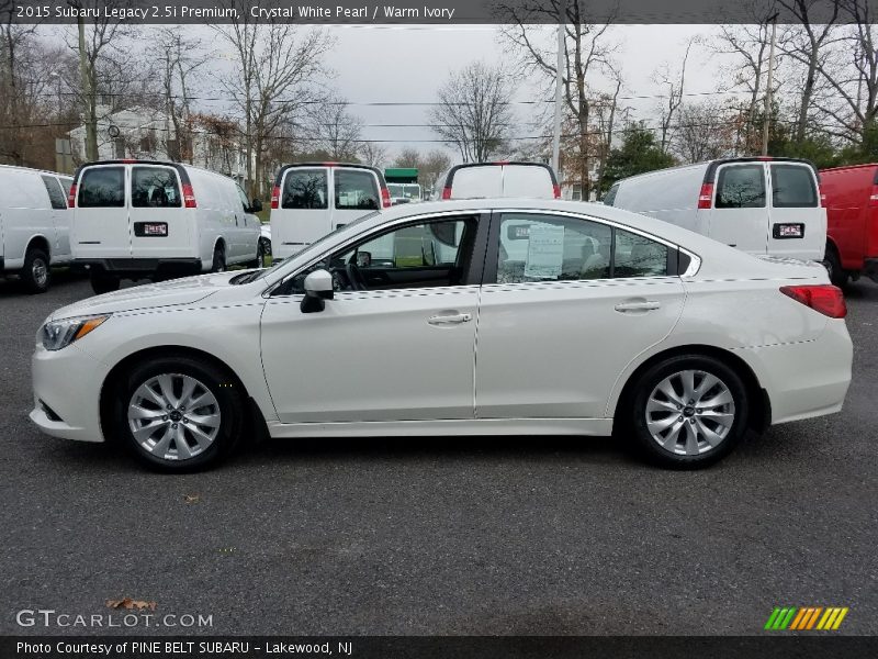 Crystal White Pearl / Warm Ivory 2015 Subaru Legacy 2.5i Premium