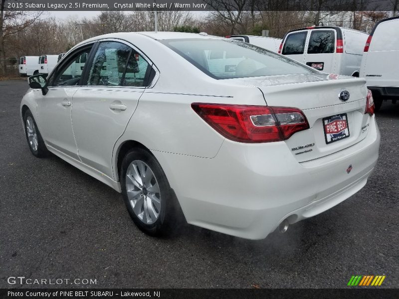 Crystal White Pearl / Warm Ivory 2015 Subaru Legacy 2.5i Premium