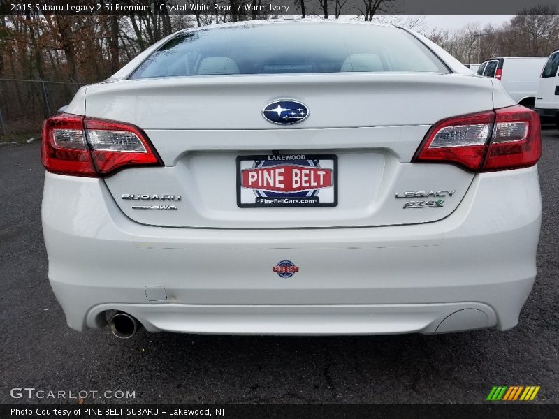 Crystal White Pearl / Warm Ivory 2015 Subaru Legacy 2.5i Premium