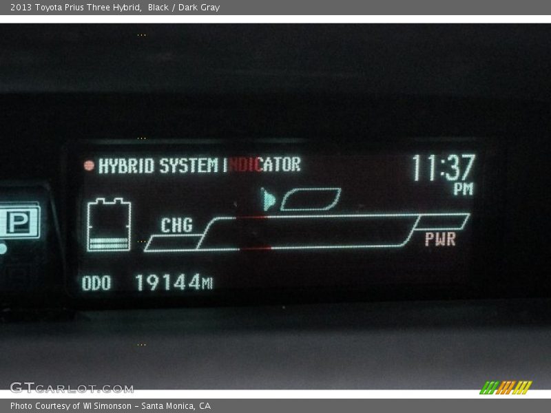 Black / Dark Gray 2013 Toyota Prius Three Hybrid