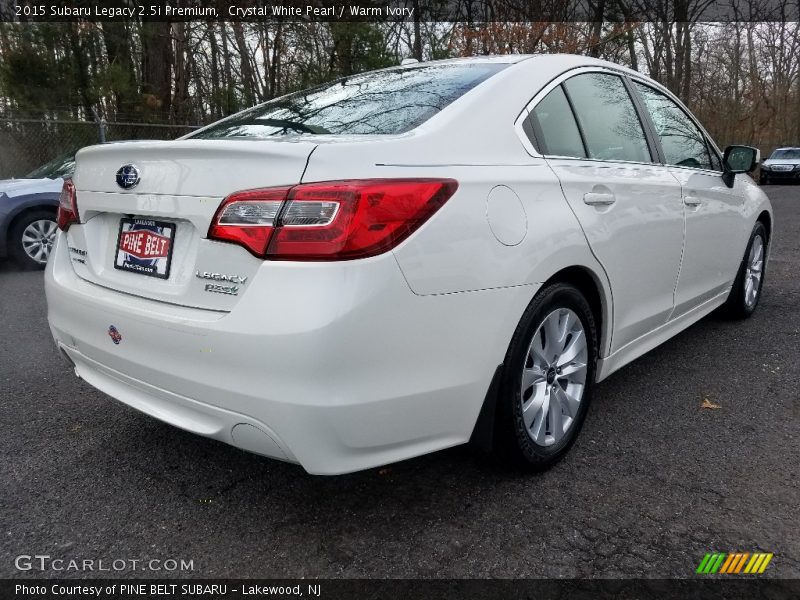 Crystal White Pearl / Warm Ivory 2015 Subaru Legacy 2.5i Premium