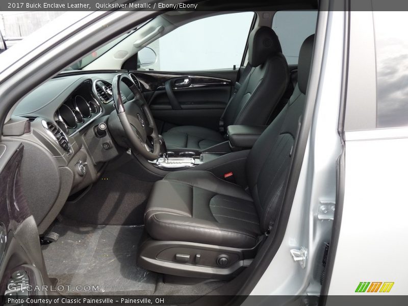 Quicksilver Metallic / Ebony/Ebony 2017 Buick Enclave Leather
