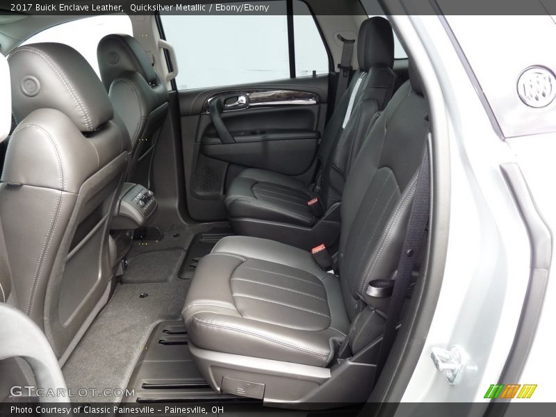 Quicksilver Metallic / Ebony/Ebony 2017 Buick Enclave Leather