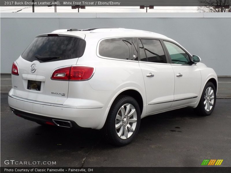 White Frost Tricoat / Ebony/Ebony 2017 Buick Enclave Leather AWD