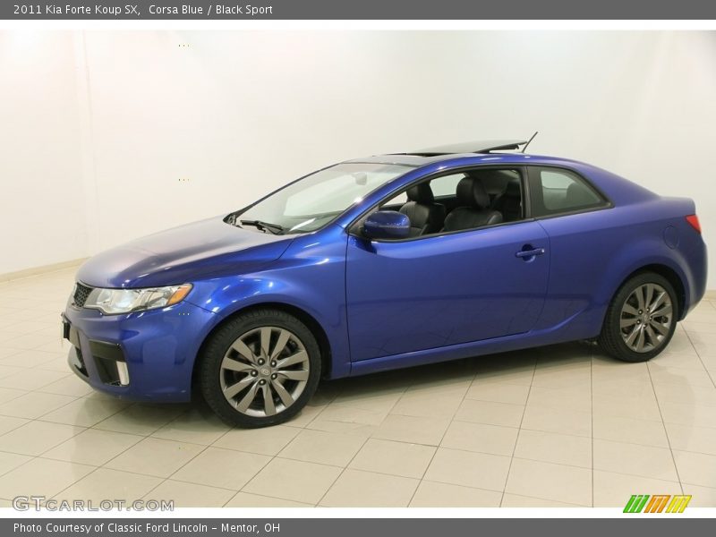 Corsa Blue / Black Sport 2011 Kia Forte Koup SX