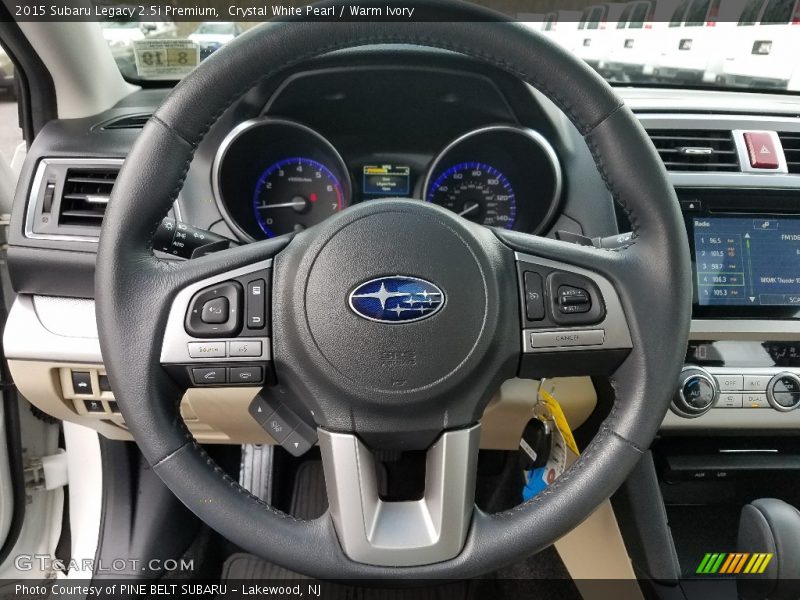 Crystal White Pearl / Warm Ivory 2015 Subaru Legacy 2.5i Premium