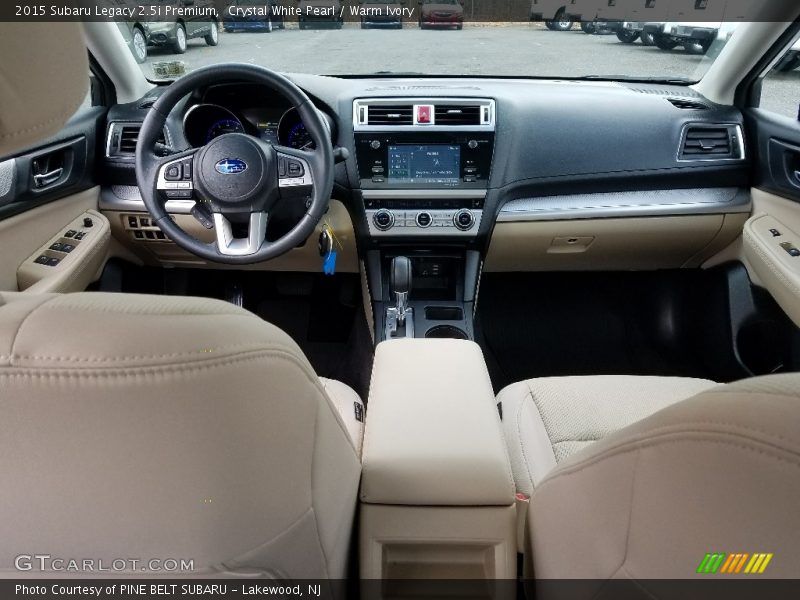 Crystal White Pearl / Warm Ivory 2015 Subaru Legacy 2.5i Premium