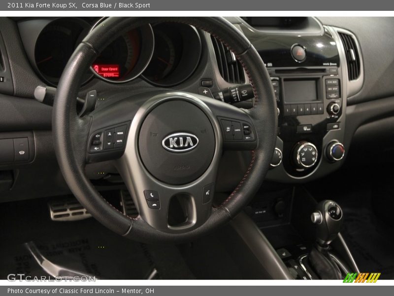 Corsa Blue / Black Sport 2011 Kia Forte Koup SX
