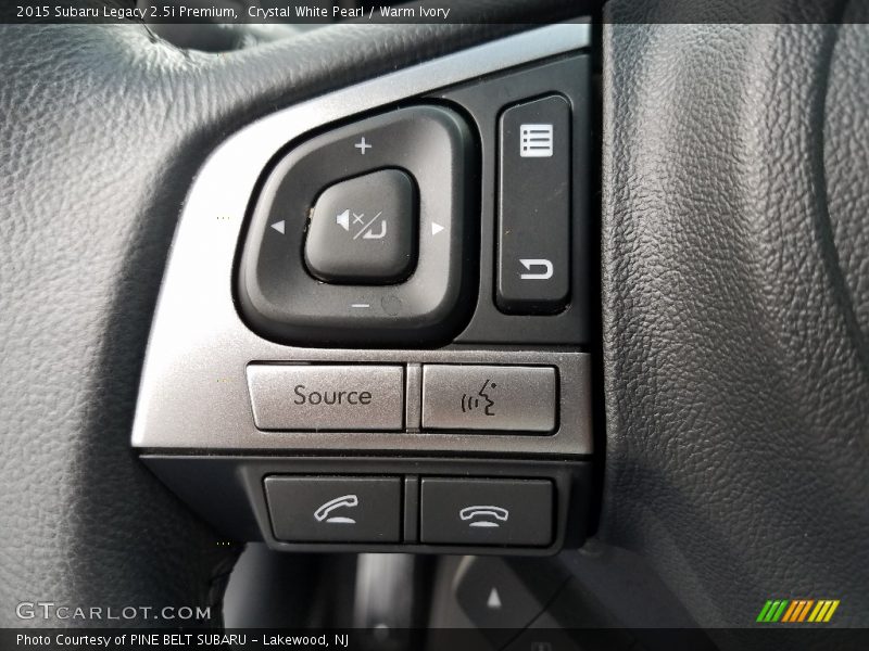 Crystal White Pearl / Warm Ivory 2015 Subaru Legacy 2.5i Premium