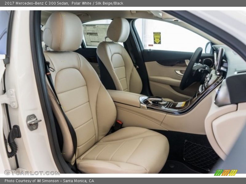 Polar White / Silk Beige/Black 2017 Mercedes-Benz C 300 Sedan