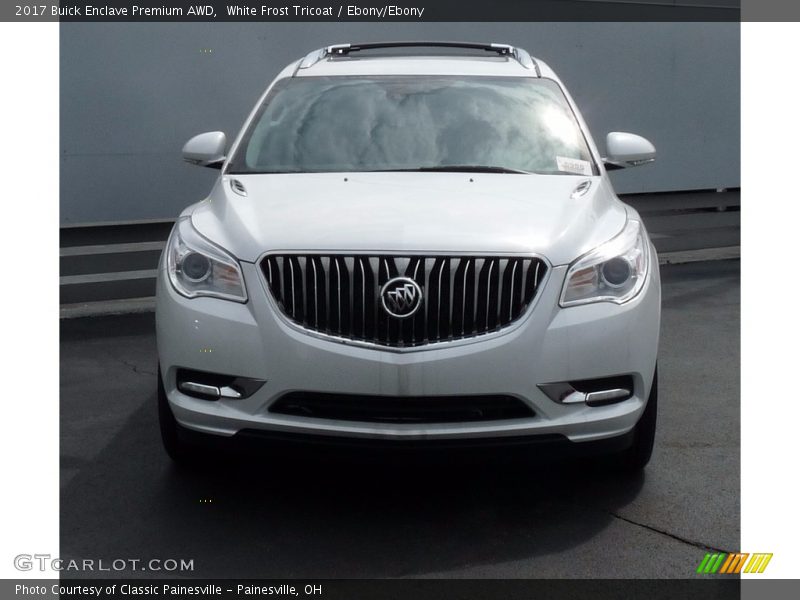 White Frost Tricoat / Ebony/Ebony 2017 Buick Enclave Premium AWD