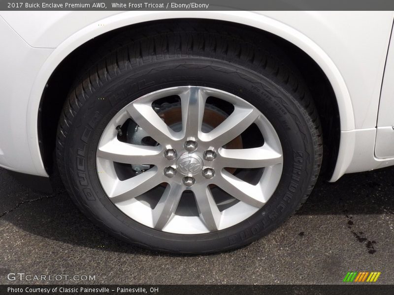 White Frost Tricoat / Ebony/Ebony 2017 Buick Enclave Premium AWD