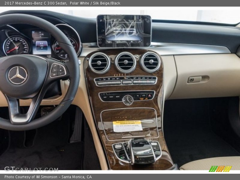 Polar White / Silk Beige/Black 2017 Mercedes-Benz C 300 Sedan
