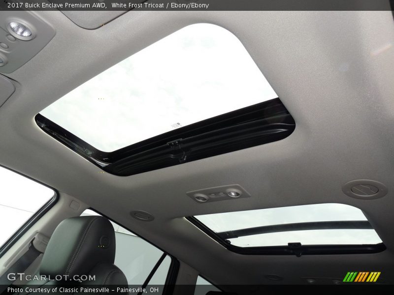 White Frost Tricoat / Ebony/Ebony 2017 Buick Enclave Premium AWD