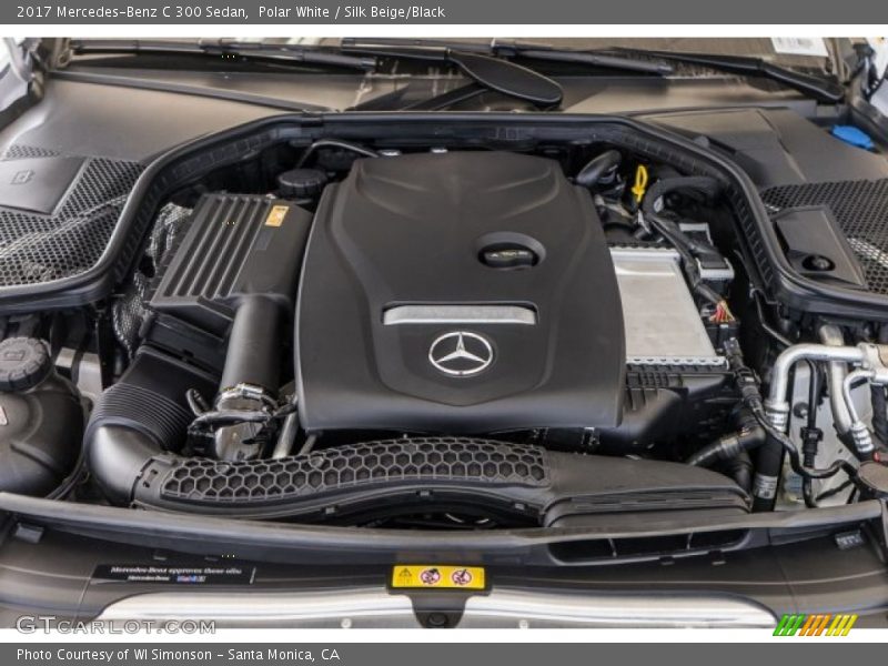 Polar White / Silk Beige/Black 2017 Mercedes-Benz C 300 Sedan