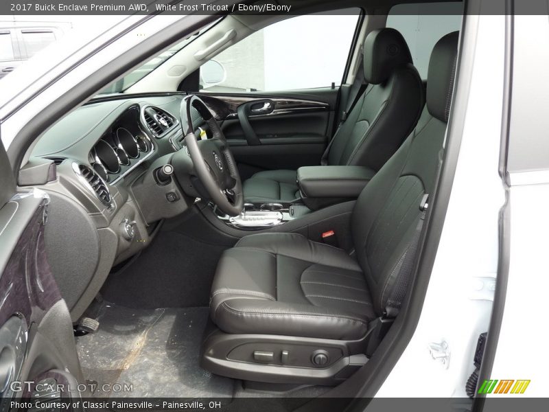 White Frost Tricoat / Ebony/Ebony 2017 Buick Enclave Premium AWD